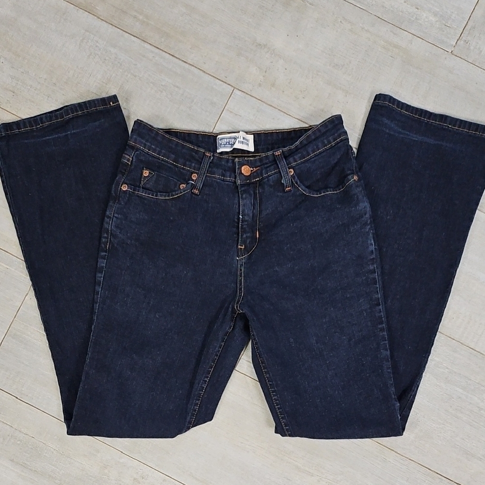 Women's Dark Indigo Straight Leg Jeans